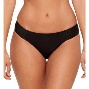 NWT Everyday Sunday Black Side Pleat Bikini Bottom Swimsuit